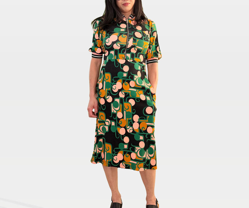 La Double J Black Print Dress
