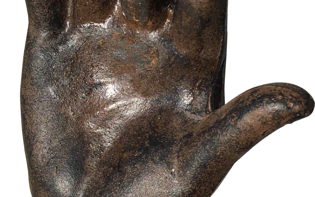 Vintage Iron Hand Decor