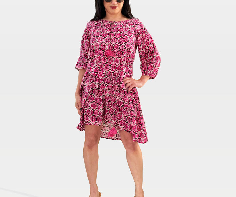 Figue Pink Print Dress